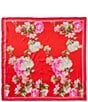 Natori Chrysanthemum Print Silk Square Scarf - Image 2