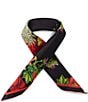 Natori Chrysanthemum Print Silk Square Scarf - Image 1