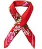 Natori Chrysanthemum Print Silk Square Scarf - Image 3