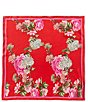 Natori Chrysanthemum Print Silk Square Scarf - Image 4