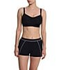 Natori Elevate High-Impact Convertible Underwire Sports Bra, Color:Black - Image 6