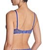 Color:French Blue - Image 2 - Feathers Contour Dramatic Plunge T-Shirt Bra