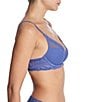 Color:French Blue - Image 3 - Feathers Contour Dramatic Plunge T-Shirt Bra