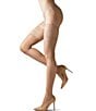Natori Feathers Escape Back Seam Thigh Highs, Color:Nude - Image 2