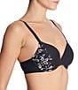 Color:Black/Ivory - Image 3 - Flawless Contour Underwire Bra