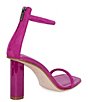 Color:Orchid - Image 2 - Glow3 Suede Ankle Strap Square Toe Dress Sandals