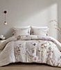 Natori Grove Floral Print Oversized Comforter Mini Set, Color:Taupe - Image 1