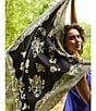 Natori Imperial Dragon Print Long Silk Square Scarf - Image 4