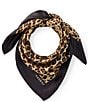 Natori Jaguar Print Silk Square Scarf - Image 1