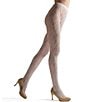 Color:Ivory - Image 1 - Lace Cut-Out Net Tights