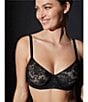 Color:Black - Image 4 - Levitate Unlined Underwire Bra