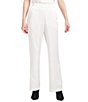 Color:Warm White - Image 1 - Luxe Charmeuse Tapered-Leg Pocketed Pull-On Pants