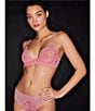 Natori Peony Unlined Demi Underwire Bra, Color:Soft Flamingo - Image 6