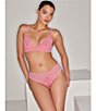 Natori Peony Unlined Demi Underwire Bra, Color:Soft Flamingo - Image 8