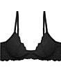 Natori Peony Unlined Demi Underwire Bra, Color:Black - Image 4