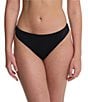 Natori Persuasion Stretch Lace Thong, Color:Black - Image 1
