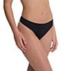 Natori Persuasion Stretch Lace Thong, Color:Black - Image 3