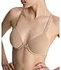 Natori Pure Luxe Convertible Front-Closure T-Shirt Bra, Color:Cafe - Image 5