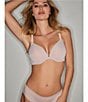 Natori Pure Luxe Seamless Full-Busted Underwire U-Back Contour T-Shirt Bra, Color:Rose Beige - Image 4