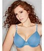 Color:Stellar Ivory - Image 4 - Pure Luxe Seamless Full-Busted Underwire U-Back Contour T-Shirt Bra