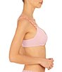 Color:Blossom/Bright Coral - Image 3 - Pure Luxe Seamless Full-Busted Underwire U-Back Contour T-Shirt Bra