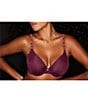 Natori Pure Luxe Seamless Full-Busted Underwire U-Back Contour T-Shirt Bra, Color:Fig/Red Stone - Image 8