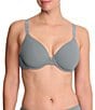 Natori Pure Luxe Seamless Full-Busted Underwire U-Back Contour T-Shirt Bra, Color:Seaglass/Mink - Image 1