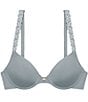 Natori Pure Luxe Seamless Full-Busted Underwire U-Back Contour T-Shirt Bra, Color:Seaglass/Mink - Image 5