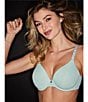 Color:Morning Dew/Smoky - Image 4 - Pure Luxe Seamless Full-Busted Underwire U-Back Contour T-Shirt Bra