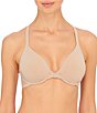 Color:Caf - Image 1 - Smooth Comfort Full Fit Front Close Underwire Racerback T-Shirt Bra