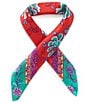 Natori Ume Print Silk Square Scarf - Image 1