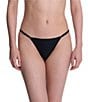 Natori Verge Adjustable String Thong, Color:Black - Image 1