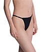 Natori Verge Adjustable String Thong, Color:Black - Image 3