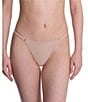 Natori Verge Adjustable String Thong, Color:Cafe - Image 1