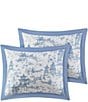 Natori Village Toile Printed Sateen Comforter Mini Set - Image 2