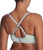 Color:Morning Dew/Smokey - Image 2 - Yogi Seamless Convertible U-Back to Racerback Full-Busted Contour Underwire Sports Bra