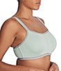 Color:Morning Dew/Smokey - Image 4 - Yogi Seamless Convertible U-Back to Racerback Full-Busted Contour Underwire Sports Bra