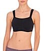 Color:Black - Image 1 - Yogi Seamless Convertible U-Back to Racerback Full-Busted Contour Underwire Sports Bra
