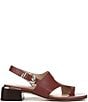 Naturalizer 27 EDIT Audra Leather Toe Loop Stack Heel Sandals - Image 2