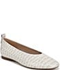 Naturalizer 27 EDIT Carla Croco Embossed Leather Square Toe Ballet Flats - Image 1