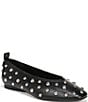 Naturalizer 27 EDIT Carla Stud Leather Square Toe Ballet Flats - Image 1