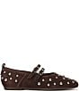 Naturalizer 27 EDIT Dawn Studded Suede Square Toe Mary Jane Flats - Image 2