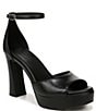 Naturalizer 27 EDIT Delphie Leather Ankle Strap Platform Dress Sandals - Image 1