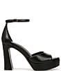 Color:Black - Image 2 - 27 EDIT Delphie Leather Ankle Strap Platform Dress Sandals