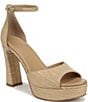Naturalizer 27 EDIT Delphie Raffia Ankle Wrap Platform Dress Sandals - Image 1