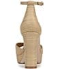 Naturalizer 27 EDIT Delphie Raffia Ankle Wrap Platform Dress Sandals - Image 5