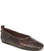Naturalizer 27 EDIT Dream Snake Print Leather Square Toe Ballet Flats - Image 1