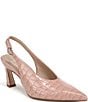 Naturalizer 27 EDIT Elaine Crocodile Leather Slingback Dress Heels - Image 1