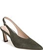 Naturalizer 27 EDIT Elaine Suede High Vamp Slingback Dress Pumps - Image 1