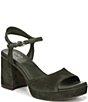Naturalizer 27 EDIT Paige Suede Platform Block Heel Sandals - Image 1